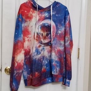 Cats in space sweatshirt